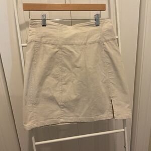 Free People Cream Mini Pencil Skirt with Slit Size 10